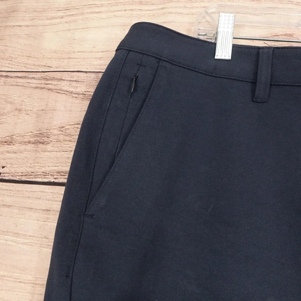 True Classic Pants Mens 40x28 Navy Straight Chino Knit Stretch Casual